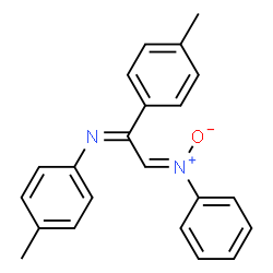 ChemSpider 2D Image | N-{(1Z,2Z)-2-(4-Methylphenyl)-2-[(4-methylphenyl)imino]ethylidene}-N-phenylamine oxide | C22H20N2O
