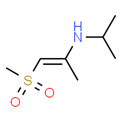 ChemSpider 2D Image | (1E)-N-Isopropyl-1-(methylsulfonyl)-1-propen-2-amine | C7H15NO2S