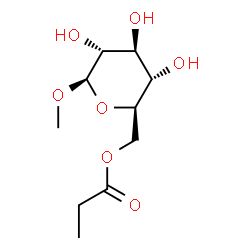 ChemSpider 2D Image | Methyl 6-O-propionyl-beta-D-glucopyranoside | C10H18O7