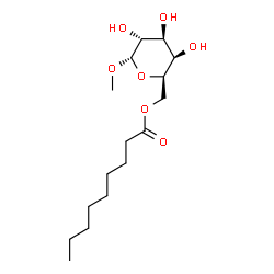 ChemSpider 2D Image | Methyl 6-O-nonanoyl-alpha-D-galactopyranoside | C16H30O7