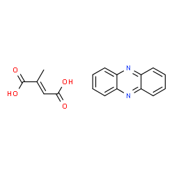 ChemSpider 2D Image | (2E)-2-Methyl-2-butenedioic acid - phenazine (1:1) | C17H14N2O4
