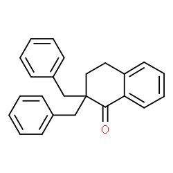 ChemSpider 2D Image | 2,2-Dibenzyl-3,4-dihydro-1(2H)-naphthalenone | C24H22O