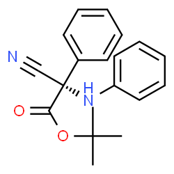 ChemSpider 2D Image | 2-Methyl-2-propanyl 3-nitrilo-N,2-diphenyl-L-alaninate | C19H20N2O2