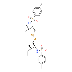 ChemSpider 2D Image | N,N'-{1,2-Diselanediylbis[(2S,3S)-3-methyl-1,2-pentanediyl]}bis(4-methylbenzenesulfonamide) | C26H40N2O4S2Se2