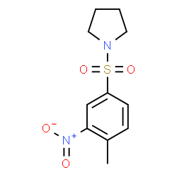 ChemSpider 2D Image | 1-[(4-Methyl-3-nitrophenyl)sulfonyl]pyrrolidine | C11H14N2O4S