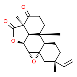 ChemSpider 2D Image | (6beta,7alpha,8alpha,13alpha)-6,18:7,8-Diepoxypimar-15-ene-3,18-dione | C20H26O4