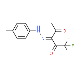 ChemSpider 2D Image | (3E)-1,1,1-Trifluoro-3-[(4-iodophenyl)hydrazono]-2,4-pentanedione | C11H8F3IN2O2