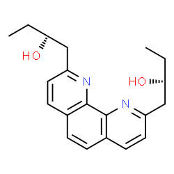 ChemSpider 2D Image | (2R,2'R)-1,1'-(1,10-Phenanthroline-2,9-diyl)di(2-butanol) | C20H24N2O2
