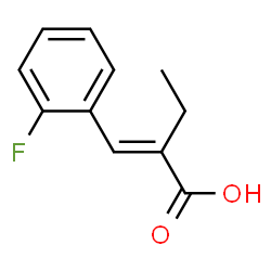 ChemSpider 2D Image | (2E)-2-(2-Fluorobenzylidene)butanoic acid | C11H11FO2