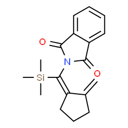 ChemSpider 2D Image | 2-[(E)-(2-Methylenecyclopentylidene)(trimethylsilyl)methyl]-1H-isoindole-1,3(2H)-dione | C18H21NO2Si