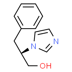 ChemSpider 2D Image | (2S)-2-(1H-Imidazol-1-yl)-3-phenyl-1-propanol | C12H14N2O