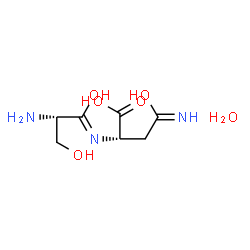 ChemSpider 2D Image | Seryl-L-asparagine hydrate (1:1) | C7H15N3O6