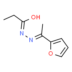 ChemSpider 2D Image | N'-[(1E)-1-(2-Furyl)ethylidene]propanehydrazide | C9H12N2O2