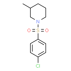 ChemSpider 2D Image | 1-(4-CHLOROBENZENESULFONYL)-3-METHYLPIPERIDINE | C12H16ClNO2S