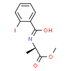 ChemSpider 2D Image | Methyl N-(2-iodobenzoyl)alaninate | C11H12INO3