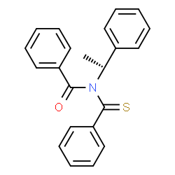 ChemSpider 2D Image | N-(Phenylcarbonothioyl)-N-[(1R)-1-phenylethyl]benzamide | C22H19NOS