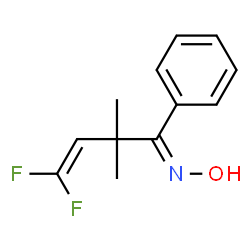 ChemSpider 2D Image | (1Z)-4,4-Difluoro-N-hydroxy-2,2-dimethyl-1-phenyl-3-buten-1-imine | C12H13F2NO