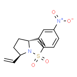 ChemSpider 2D Image | (2R,5R)-1-[(4-Nitrophenyl)sulfonyl]-2,5-divinylpyrrolidine | C14H16N2O4S