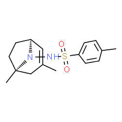 ChemSpider 2D Image | N-[(1S,5R)-3,5-Dimethyl-8-azabicyclo[3.2.1]oct-2-en-8-yl]-4-methylbenzenesulfonamide | C16H22N2O2S