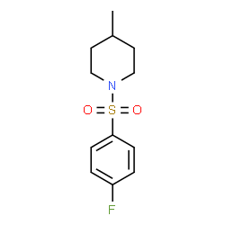 ChemSpider 2D Image | 1-[(4-Fluorophenyl)sulfonyl]-4-methylpiperidine | C12H16FNO2S
