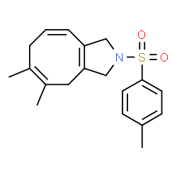 ChemSpider 2D Image | 5,6-Dimethyl-2-[(4-methylphenyl)sulfonyl]-2,3,4,7-tetrahydro-1H-cycloocta[c]pyrrole | C19H23NO2S