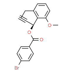ChemSpider 2D Image | (1S)-1-(2-Ethyl-6-methoxyphenyl)-2-propyn-1-yl 4-bromobenzoate | C19H17BrO3