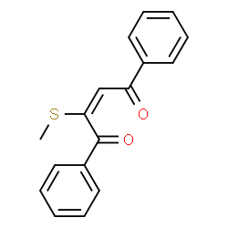 ChemSpider 2D Image | (2E)-2-(Methylsulfanyl)-1,4-diphenyl-2-butene-1,4-dione | C17H14O2S