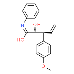 ChemSpider 2D Image | (2R,3S)-2-Hydroxy-3-(4-methoxyphenyl)-N-phenyl-4-pentenamide | C18H19NO3
