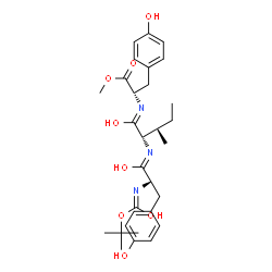 ChemSpider 2D Image | Methyl N-{[(2-methyl-2-propanyl)oxy]carbonyl}-L-tyrosyl-L-isoleucyltyrosinate | C30H41N3O8