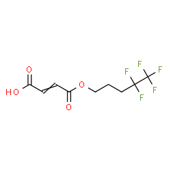 ChemSpider 2D Image | 4-Oxo-4-[(4,4,5,5,5-pentafluoropentyl)oxy]-2-butenoic acid | C9H9F5O4