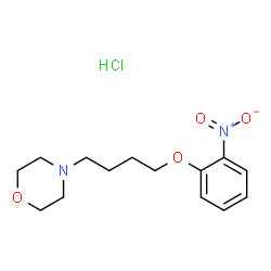 ChemSpider 2D Image | 4-[4-(2-Nitrophenoxy)butyl]morpholine hydrochloride (1:1) | C14H21ClN2O4