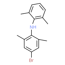 ChemSpider 2D Image | 4-Bromo-N-(2,6-dimethylphenyl)-2,6-dimethylaniline | C16H18BrN