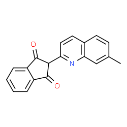 ChemSpider 2D Image | 2-(7-Methyl-quinolin-2-yl)-indan-1,3-dione | C19H13NO2