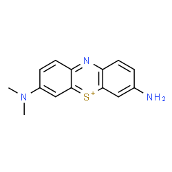 ChemSpider 2D Image | 3-Amino-7-(dimethylamino)phenothiazin-5-ium | C14H14N3S