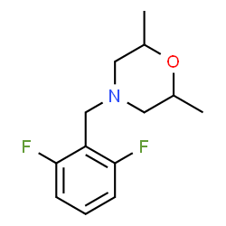 ChemSpider 2D Image | 4-(2,6-Difluorobenzyl)-2,6-dimethylmorpholine | C13H17F2NO