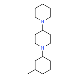ChemSpider 2D Image | 1'-(3-Methylcyclohexyl)-1,4'-bipiperidine | C17H32N2