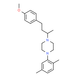 ChemSpider 2D Image | 1-(2,5-Dimethylphenyl)-4-[4-(4-methoxyphenyl)-2-butanyl]piperazine | C23H32N2O