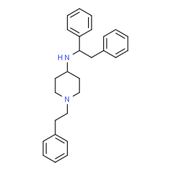 ChemSpider 2D Image | N-(1,2-Diphenylethyl)-1-(2-phenylethyl)-4-piperidinamine | C27H32N2