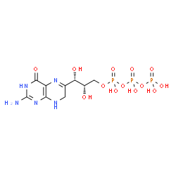 ChemSpider 2D Image | 7,8-dihydromonapterin 3-triphosphate | C9H16N5O13P3