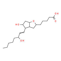 ChemSpider 2D Image | 11,15-Dihydroxy-6,9-epoxyprost-13-en-1-oic acid | C20H34O5