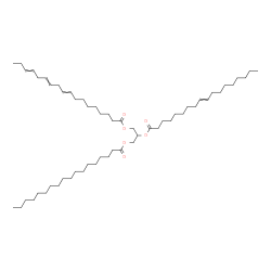 ChemSpider 2D Image | 2-(Oleoyloxy)-3-(stearoyloxy)propyl 9,12,15-octadecatrienoate | C57H102O6
