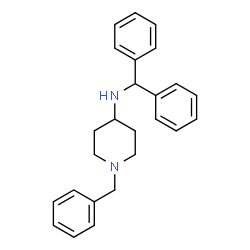 ChemSpider 2D Image | 1-Benzyl-N-(diphenylmethyl)-4-piperidinamine | C25H28N2