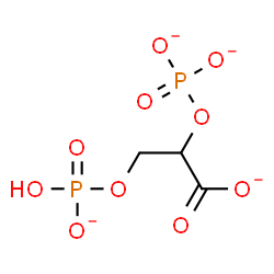 ChemSpider 2D Image | 3-[(Hydroxyphosphinato)oxy]-2-(phosphonatooxy)propanoate | C3H4O10P2