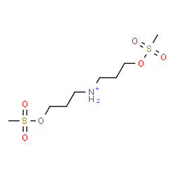 ChemSpider 2D Image | 3-[(Methylsulfonyl)oxy]-N-{3-[(methylsulfonyl)oxy]propyl}-1-propanaminium | C8H20NO6S2