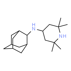 ChemSpider 2D Image | N-(Adamantan-2-yl)-2,2,6,6-tetramethyl-4-piperidinamine | C19H34N2