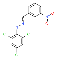 ChemSpider 2D Image | 1-(3-Nitrobenzylidene)-2-(2,4,6-trichlorophenyl)hydrazine | C13H8Cl3N3O2