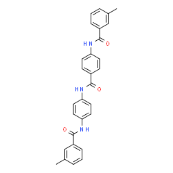 ChemSpider 2D Image | 3-Methyl-N-[4-({4-[(3-methylbenzoyl)amino]benzoyl}amino)phenyl]benzamide | C29H25N3O3