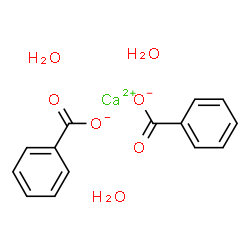 ChemSpider 2D Image | calcium benzoate trihydrate | C14H16CaO7
