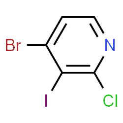 ChemSpider 2D Image | 4-Bromo-2-chloro-3-iodopyridine | C5H2BrClIN