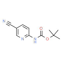 ChemSpider 2D Image | 2-(Boc-amino)-5-cyanopyridine | C11H13N3O2